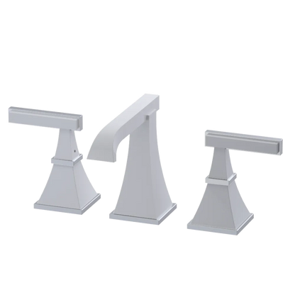 Rubinet Widespread Lav. Set. (less drain) White