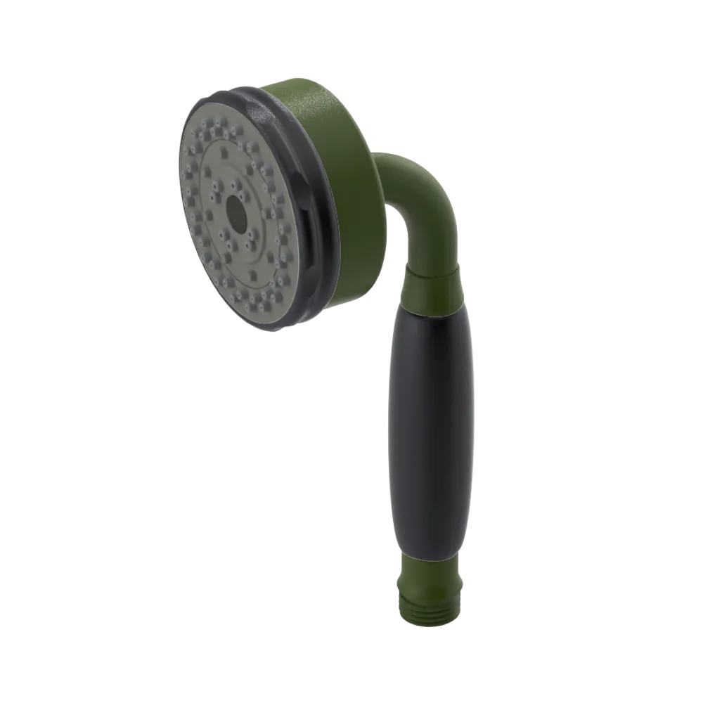 Rubinet 3 Function Hand Held Shower Only Green Envy
