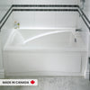 Neptune Delight 6032 IFS Acrylic Alcove Bathtub in White