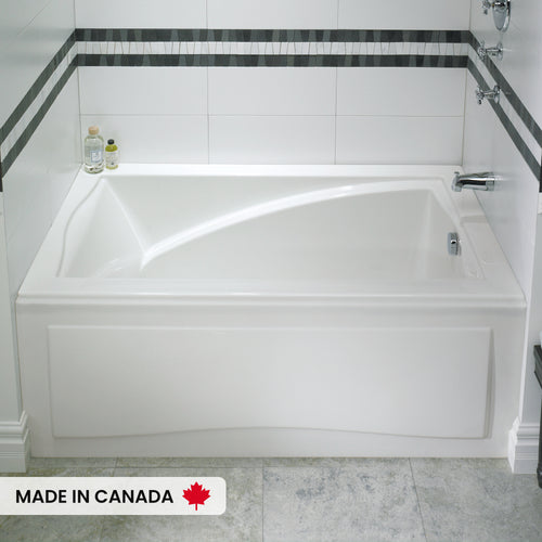 Neptune Delight 6032 IFS Acrylic Alcove Bathtub in White