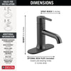 Delta Trinsic Single Handle Bathroom Faucet - Golzar Home