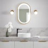 KALIA EFFECTLED-illuminated bathroom mirror - 20" x 32" - Brushed gold