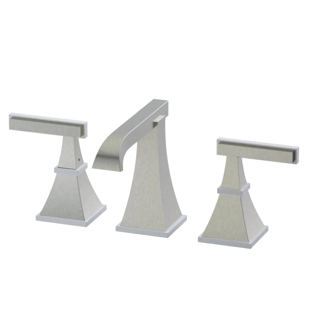 Rubinet Widespread Lav. Set. (less drain) Satin Nickel