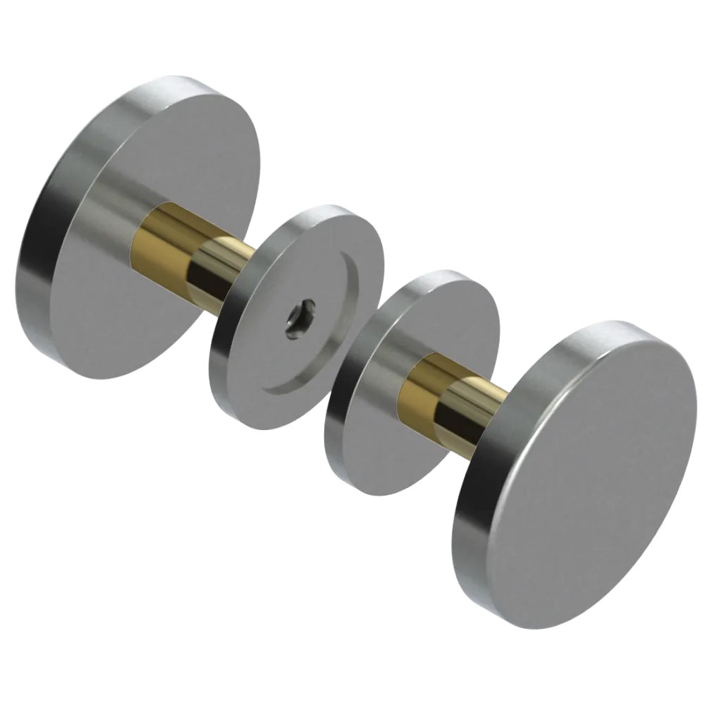 Rubinet Shower Door Knob (set) Satin Nickel