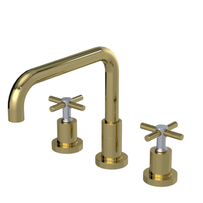 Rubinet Widespread Kitchen Set Natural Brass