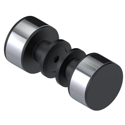 Rubinet Shower Door Knob (set) Matt Black