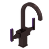 Rubinet Single Hole Dual Handle Lav. Set. (less drain) Oil Rubbed Bronze