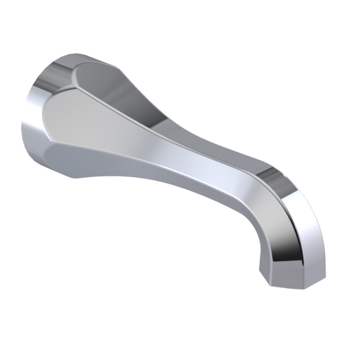 Rubinet Tub Filler Spout Wall Mount Chrome