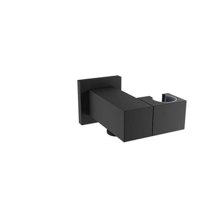 Baril Wall-mounted hand shower holder and supply elbow