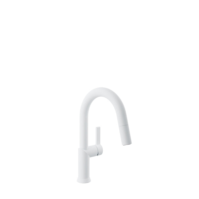 Baril Single-hole bar / prep kitchen faucet with 2-function pull-down spray