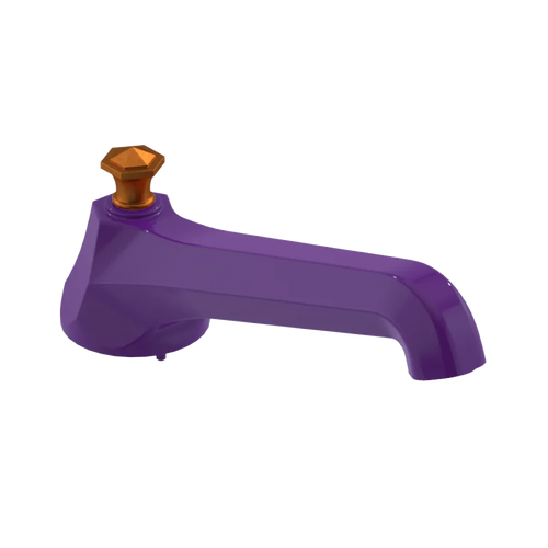 Rubinet Tub Filler Spout Deck Mount Purple Haze