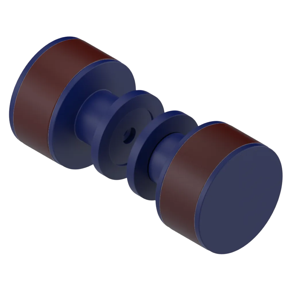 Rubinet Shower Door Knob (set) Midnight Blue