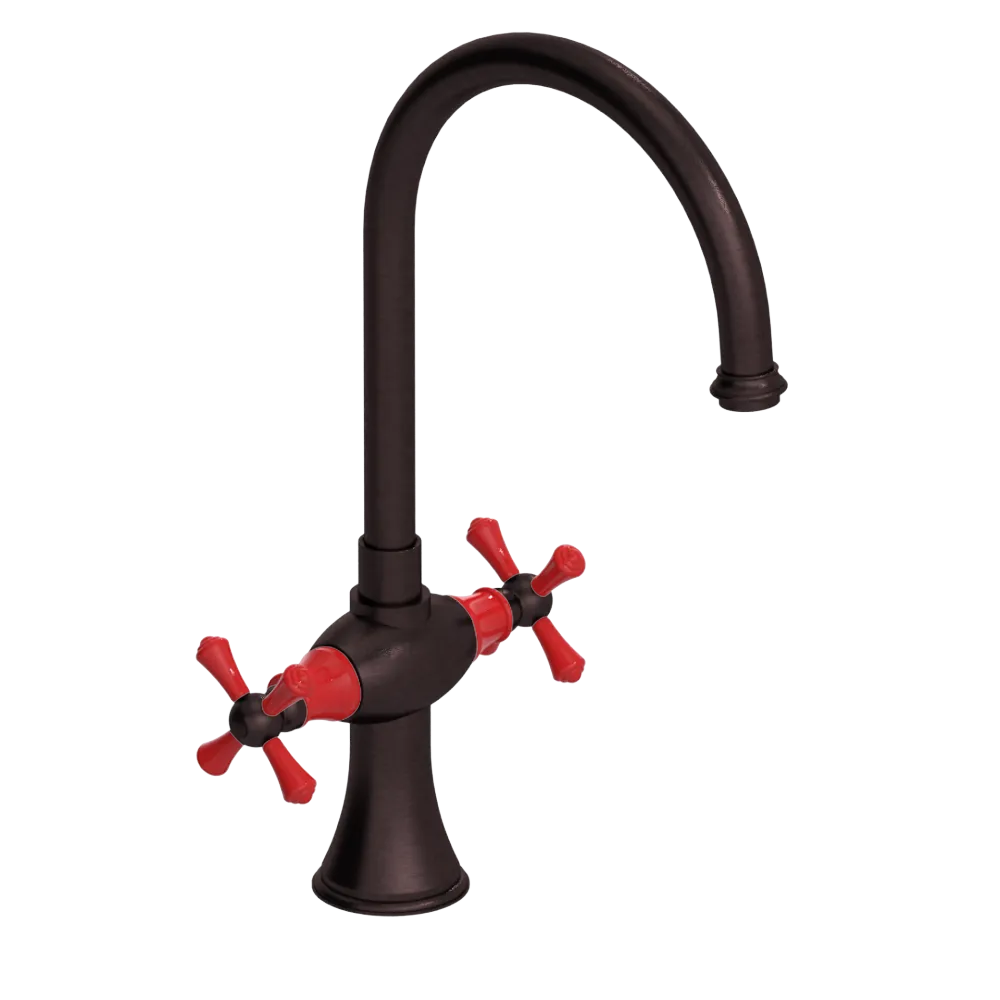 Rubinet Two Handle Single Hole Kitchen Set Oil Rubbed Bronze