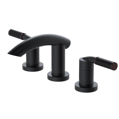 Rubinet Widespread Lav. Set. (less drain) Matt Black