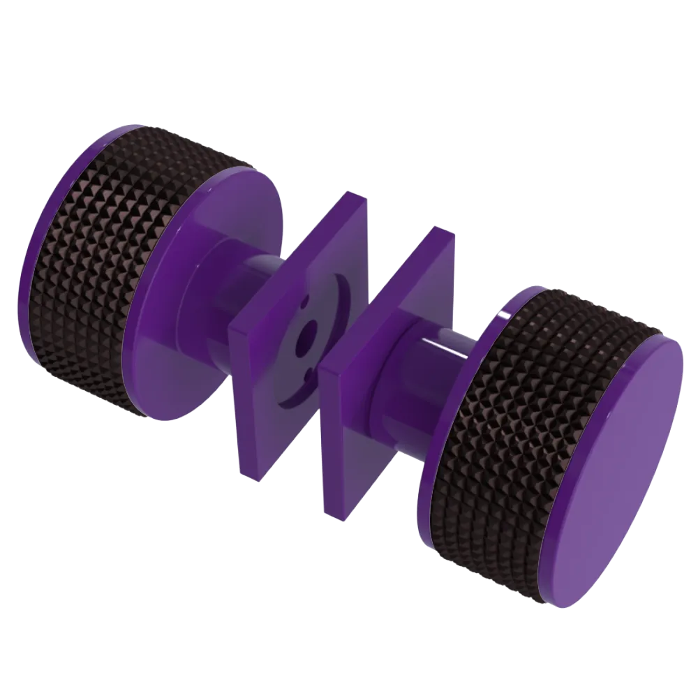 Rubinet Shower Door Knob (set) Purple Haze