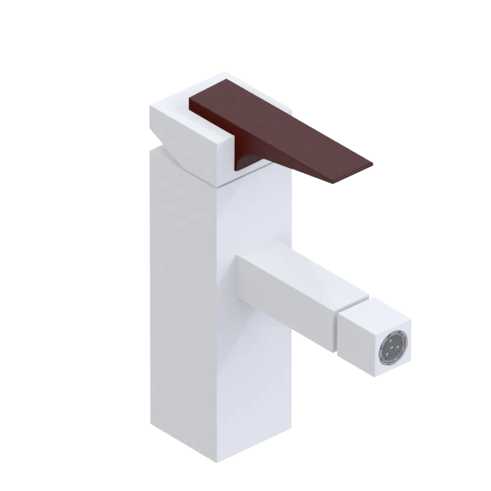 Rubinet Single Control Bidet Fitting (less drain) Matt White