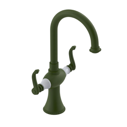 Rubinet Single Hole Dual Handle Lav. Set. (less drain) Green Envy