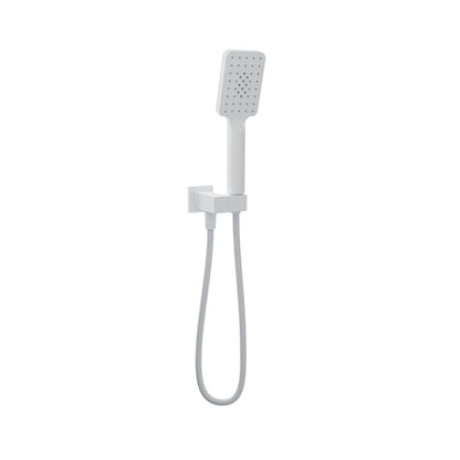 Baril 3-spray anti-limestone hand shower on wall-mounted supply elbow