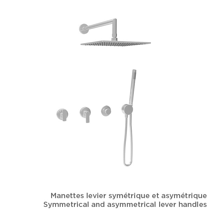 Baril Complete thermostatic shower kit without handle