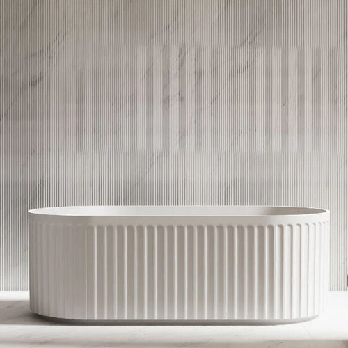 Doric One-Piece Bathtub Matte White - Golzar Home
