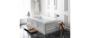 Kohler 60" x 32" integral apron Heated BubbleMassage™ air bath with Bask® heated surface