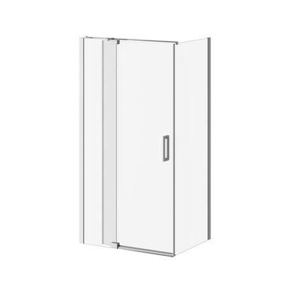 Kalia DISTINK 42” x 77” pivot shower door with 32” return panel - KP Protective film – DR1744/DR1748-110-005