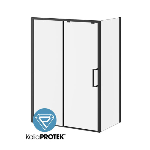 Kalia IKONIK 60” x 79” sliding shower door with 36" return panel - KP protective film - Right opening – DR1841-160-005/DR2186-005/DR1844-160-005