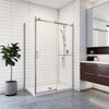 Kalia K3 48 x 77” sliding shower door with 36" return panel and towel bar - KP protective film – DR2057-110-004-001/DR2060-110-004
