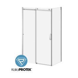 Kalia K3 48 x 77” sliding shower door with 32" return panel - KP protective film – DR2057-110-004/DR2061-110-004