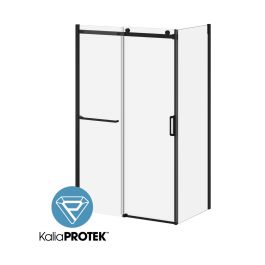 Kalia K3 48 x 77” sliding shower door with 32" return panel and towel bar - KP protective film – DR2057-160-004-001/DR1795-160-000