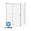 Kalia K3 60x 77” sliding shower door with 36" return panel and towel bar - KP protective film – DR2058-004/DR2059-110-004-001/DR2064-110-004