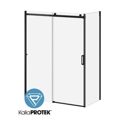 Kalia K3 60x 77” sliding shower door with 32" return panel - KP protective film – DR2058-004/DR2059-160-004/DR1795-160-000