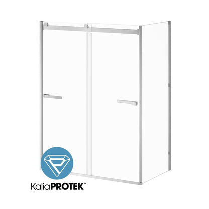 Kalia AKCESS 2.0 60” Bypass Sliding Shower Door with 36” return panel - KP protective film – DR2073-110-005/DR2074-005/DR2076-110-005