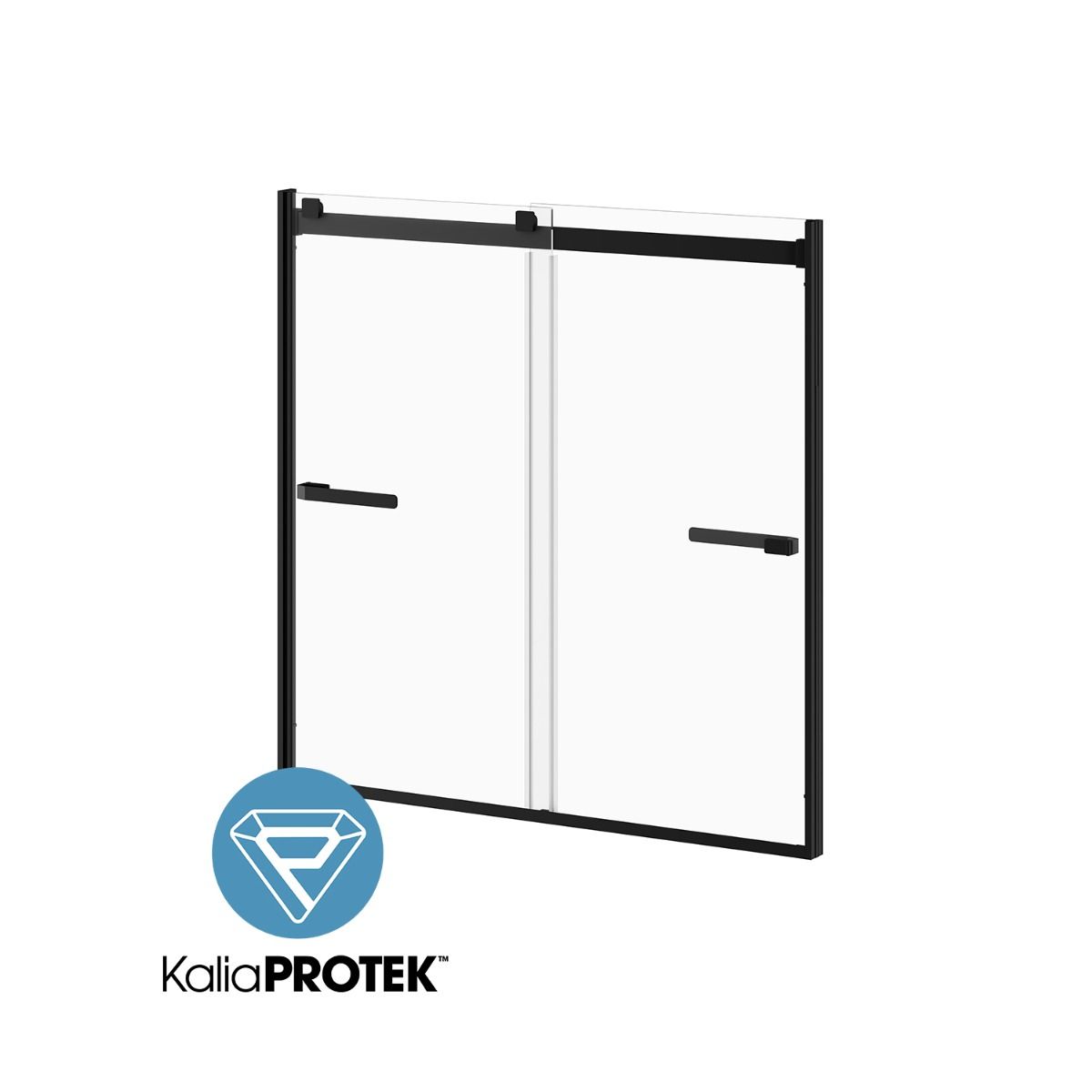 Kalia AKCESS 2.0 60” x 60” sliding shower door for bathtub - KP protective film – DR2075-160-005