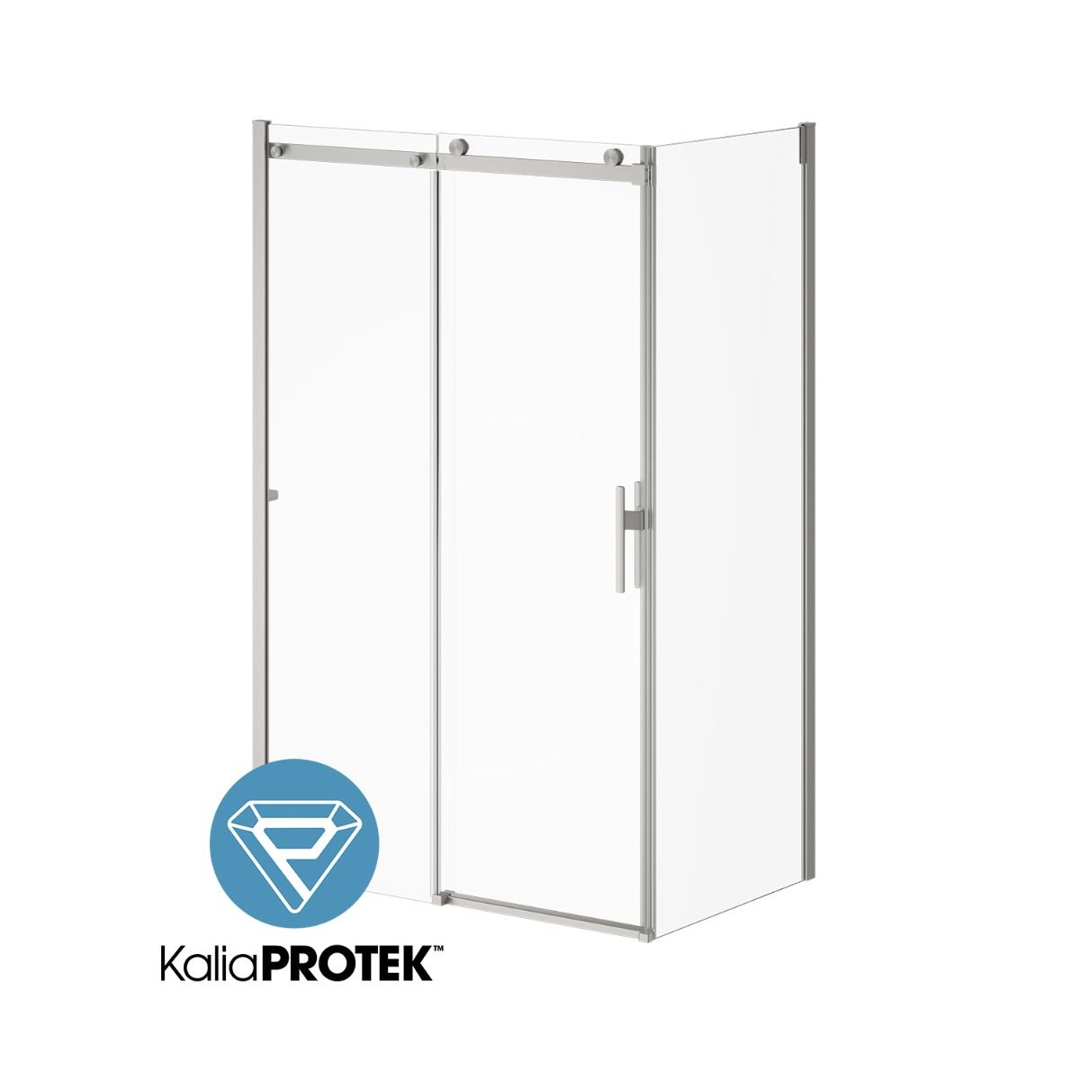 Kalia KONCEPT EVO Sliding Shower door 48” x 77” with 32" return panel - KP protective film (Reversible) – DR2130-125-005/DR2052-125-005