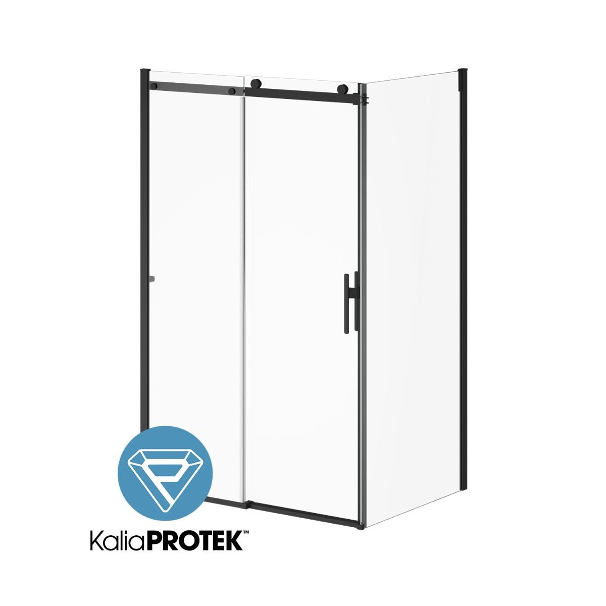 Kalia KONCEPT EVO Sliding Shower door 48” x 77” with 36" return panel - KP protective film (Reversible) – DR2130-160-005/DR2050-160-005