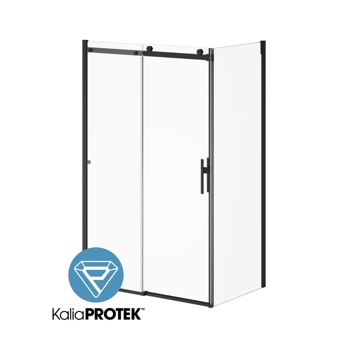 Kalia KONCEPT EVO Sliding Shower door 48” x 77” with 32" return panel - KP protective film (Reversible) – DR2130-160-005/DR2052-160-005