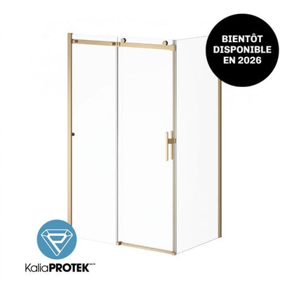 Kalia Koncept EVO With Return Panel - KP Protective Film Reversible 60 x 77-Inch Sliding Shower Door