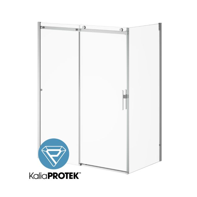 Kalia KONCEPT EVO Sliding Shower door 60” x 77” with 36" return panel - KP protective film (Reversible)