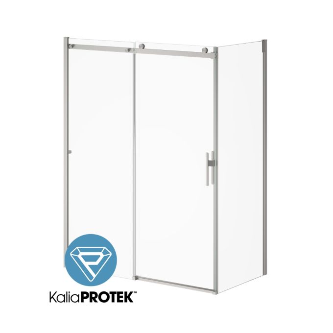 Kalia KONCEPT EVO Sliding Shower door 60” x 77” with 36" return panel - KP protective film (Reversible)