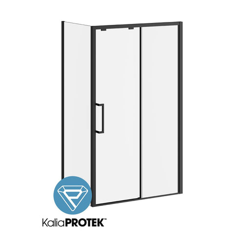 Kalia IKONIK 48” x 79” sliding shower door with KP protective film - 32" return panel - Left opening – DR2183-160-005/DR1843-160-003