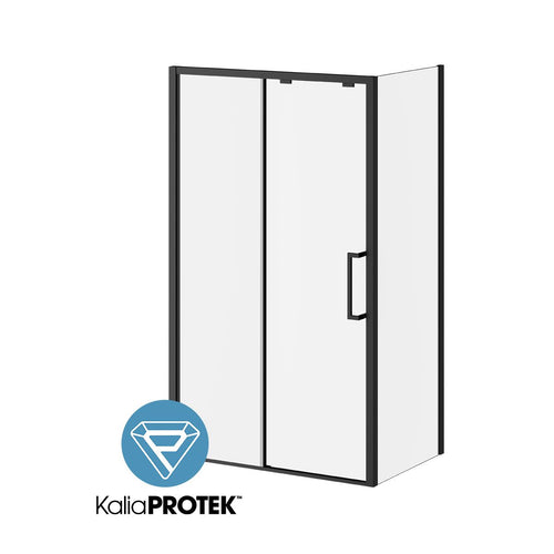 Kalia IKONIK 48” x 79” sliding shower door with 32" return panel - KP protective film - Right opening – DR2184-160-005/DR1843-160-003