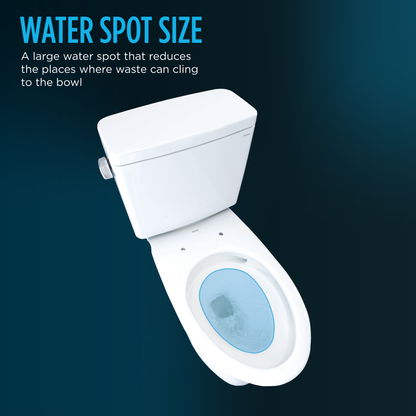 Toto Drake® Two-piece Toilet, 1.28 GPF, Elongated Bowl - Universal Height