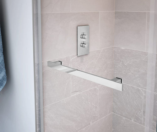 Duel 56-58 ½ x 70 ½-74 in. 8mm Bypass Shower Door for Alcove Installation with Clear glass in Chrome