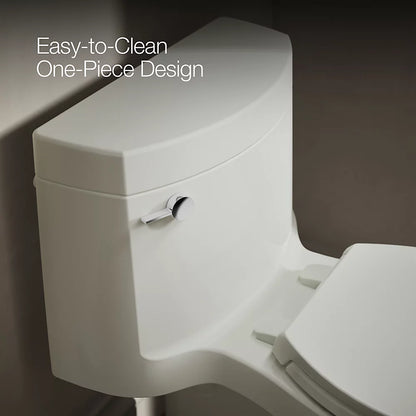 Cimarron® One-piece elongated toilet with concealed trapway, 1.28 gpf
