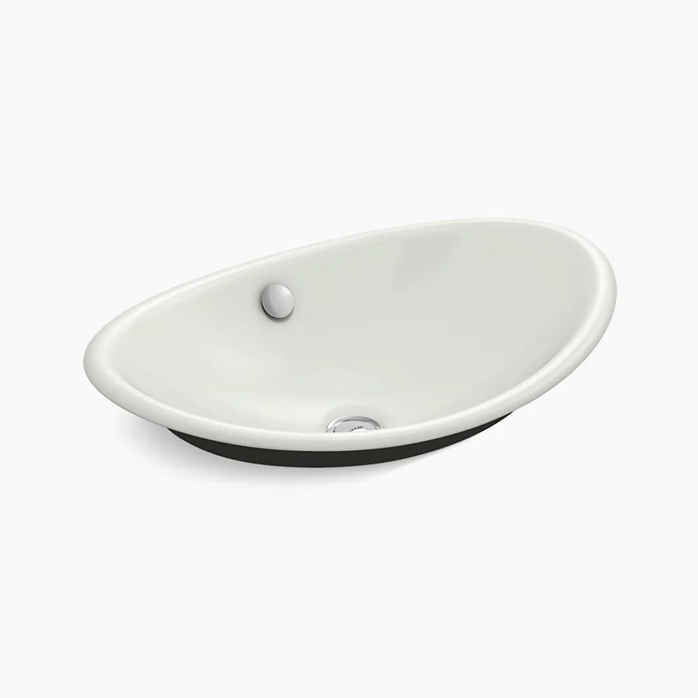 Iron Plains® 20-3/4" oval vessel bathroom sink