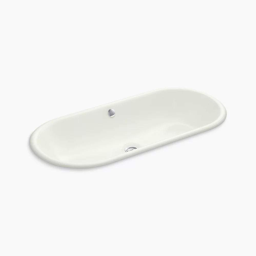 Iron Plains® 33" oval drop-in/undermount bathroom sink