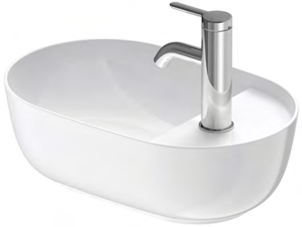 Duravit Luv 16 1/2" Oval Vessel Sink – 038142