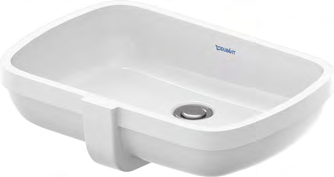 Duravit Studio F. A. Porsche Collection 18 7/8" Rectangular Undermount Sink – 039848