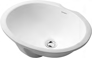 Duravit Design Classics 18 1/8" Oval Undermount Sink – 048146